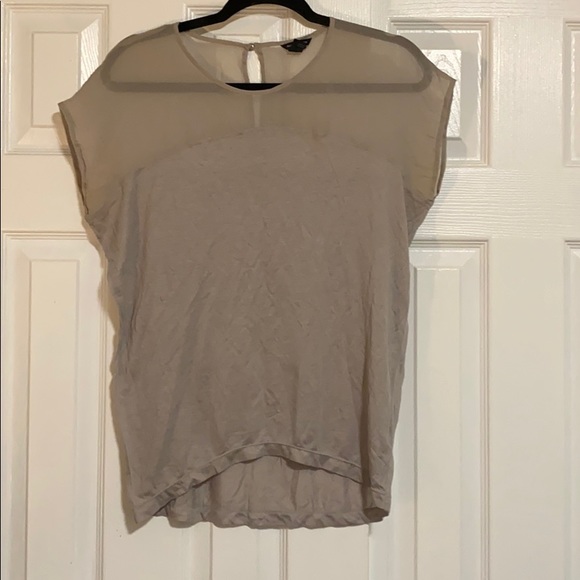 Club Mónaco Sheer Trim Top - Picture 2 of 6